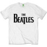 BEATLES  THE T-SHIRT  S WHITE UNISEX  DROP T LOGO