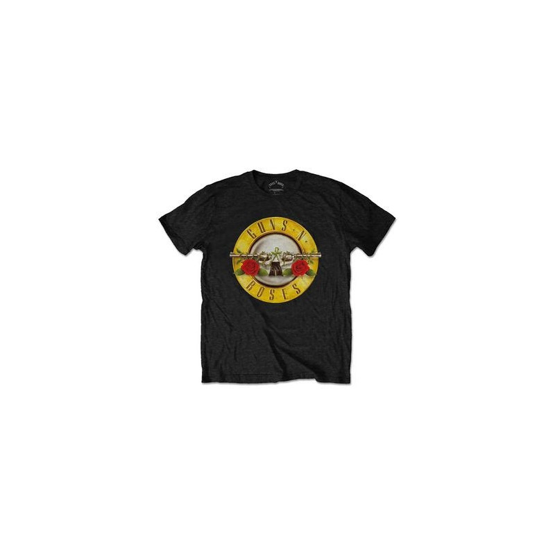 GUNS N ROSES T-SHIRT  S KIDS BLACK  CLASSIC LOGO