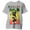 MARLEY BOB T-SHIRT  XL GREY UNISEX  FOOTBALL TEXT