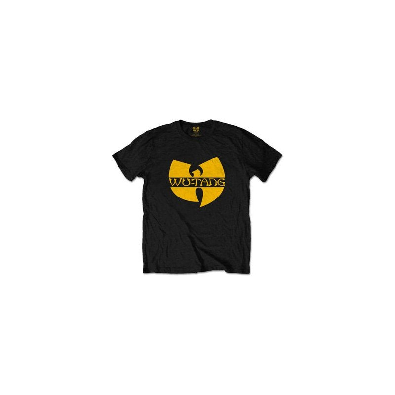 WU-TANG CLAN T-SHIRT  7-8 YEARS KIDS BLACK  LOGO