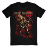 IRON MAIDEN T-SHIRT  L BLACK UNISEX  BENJAMIN BREEG RED GRAPHIC