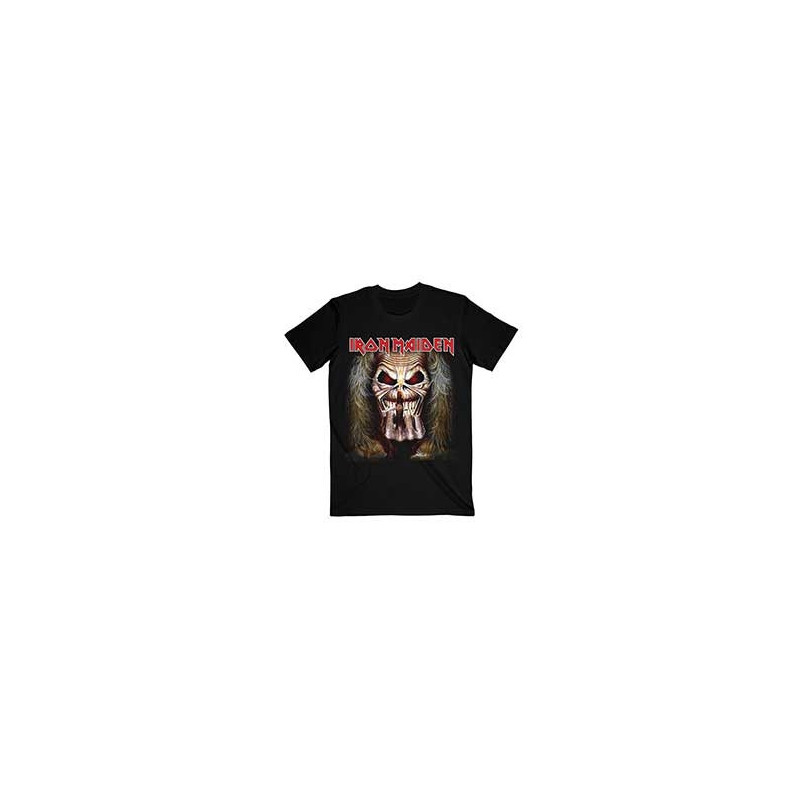 IRON MAIDEN T-SHIRT  XXL BLACK UNISEX  EDDIE CANDLE FINGER