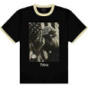 2PAC T-SHIRT  X-LARGE UNISEX BLACK  FLAG PHOTO