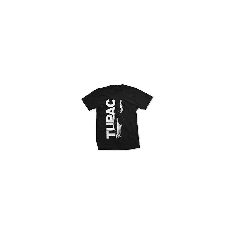 2PAC T-SHIRT  X-LARGE UNISEX BLACK  SIDE PHOTO