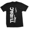 2PAC T-SHIRT  X-LARGE UNISEX BLACK  SIDE PHOTO