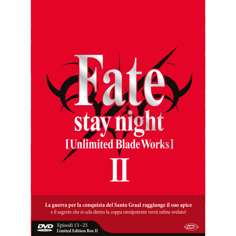 FATE/STAY NIGHT - UNLIMITED BLADE WORKS - STAGIONE 02 (EPS 13-25) (3 DVD) (LIMITED EDITION