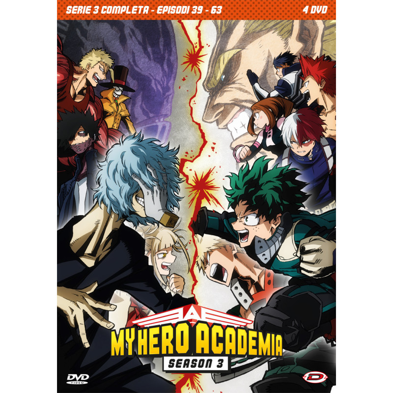 MY HERO ACADEMIA - STAGIONE 03 THE COMPLETE SERIES (EPS 39-63) (4 DVD)