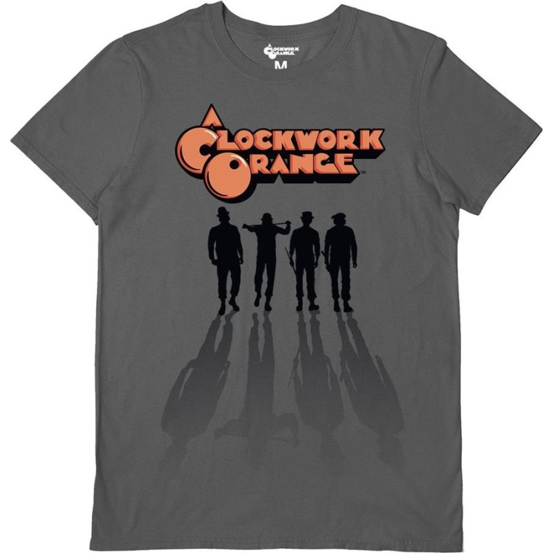 A CLOCKWORK ORANGE (GANG) CHARCOAL UNISEX T-SHIRT SMALL