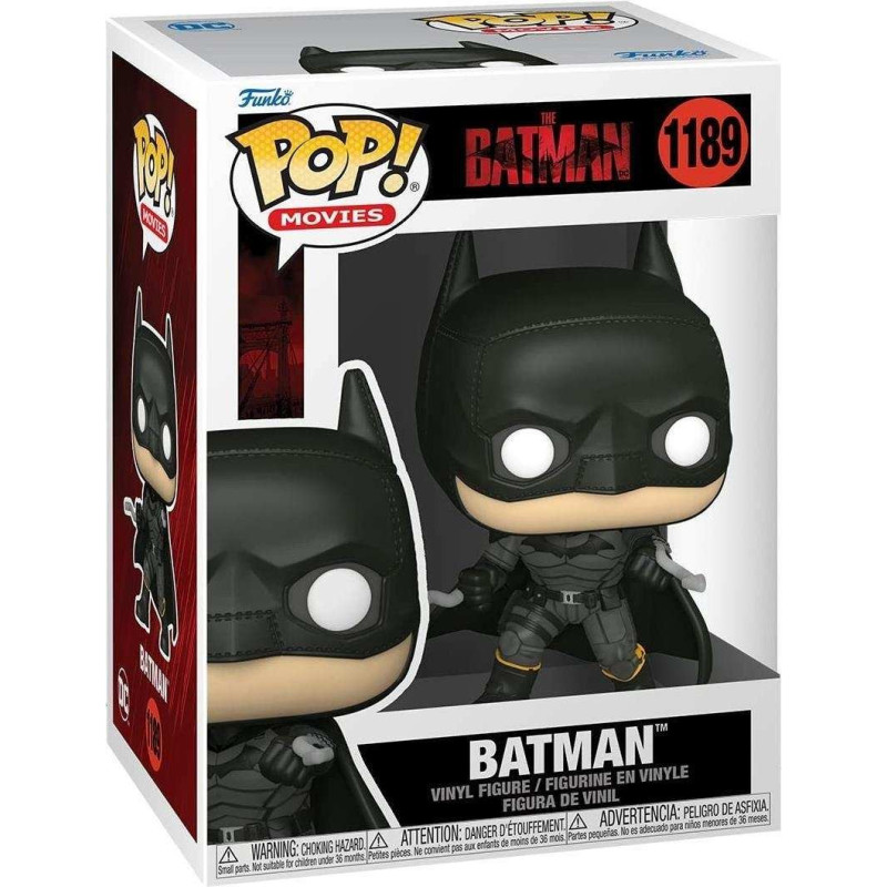 DC COMICS: FUNKO POP! MOVIES - THE BATMAN - BATMAN (VINYL FIGURE 1189)