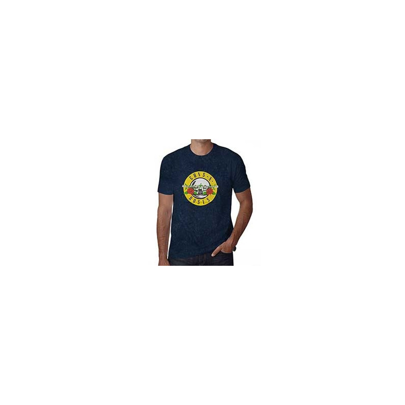 GUNS N ROSES T-SHIRT  X-LARGE UNISEX BLUE  CLASSIC LOGO