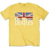 THE BEATLES KIDS T-SHIRT: LOGO & VINTAGE FLAG (3-4 YEARS)