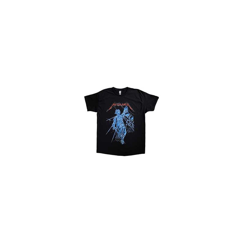 METALLICA UNISEX T-SHIRT BLUE JUSTICE