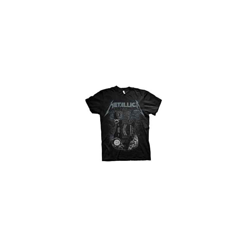 METALLICA UNISEX TEE: HAMMETT OUIJA GUITAR (SMALL)