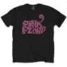 PINK FLOYD:T-SHIRT BLACK UNISEX SWIRL LOGO