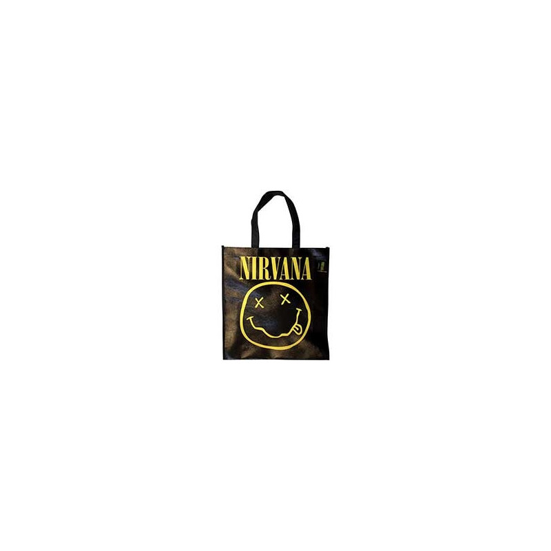 NIRVANA ECO BAG:YELLOW HAPPY FACE