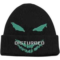 DISTURBED UNISEX BEANIE HAT:GREEN FACE