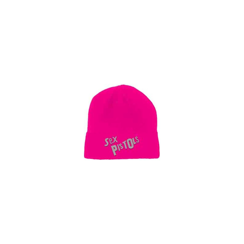 SEX PISTOLS UNISEX BEANIE HAT:LOGO (FUXIA)