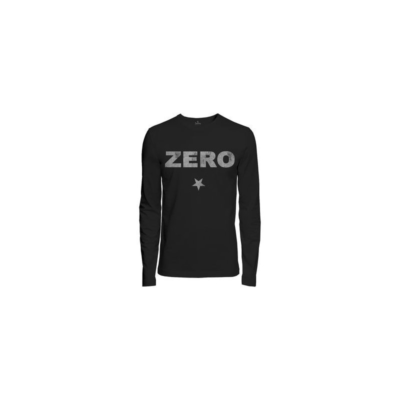 SMASHING PUMPKINS LONG SLEEVED T-SHIRT  SMALL UNISEX BLACK  ZERO DISTRESSED