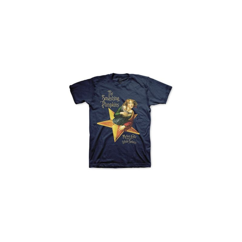 SMASHING PUMPKINS T-SHIRT  SMALL UNISEX BLUE  MELLON COLLIE