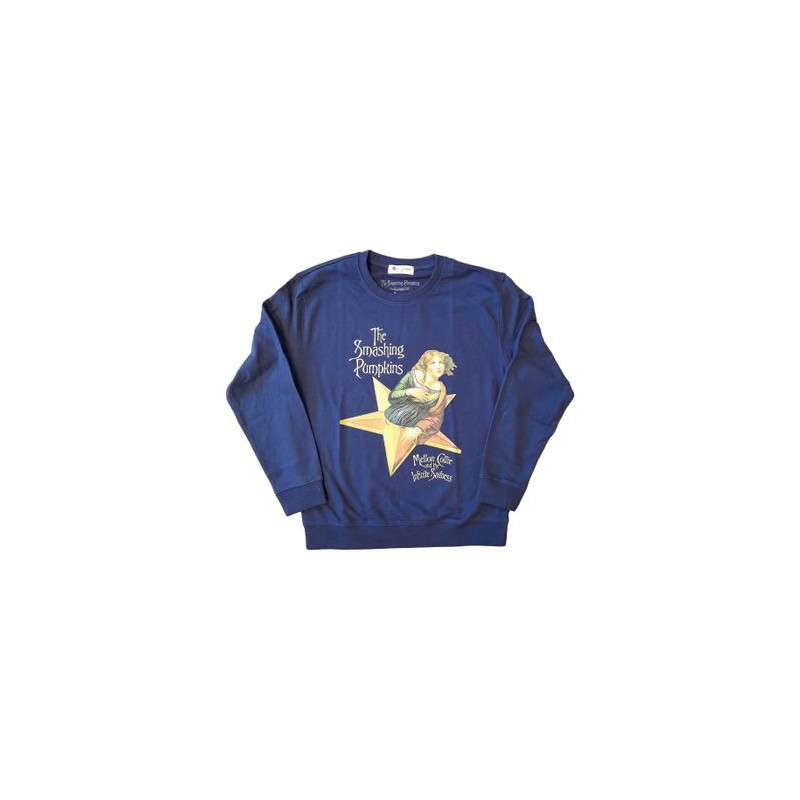 SMASHING PUMPKINS SWEATSHIRT  X-LARGE UNISEX BLUE  MELLON COLLIE