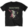 SMASHING PUMPKINS T-SHIRT  MEDIUM UNISEX BLACK  SHINY