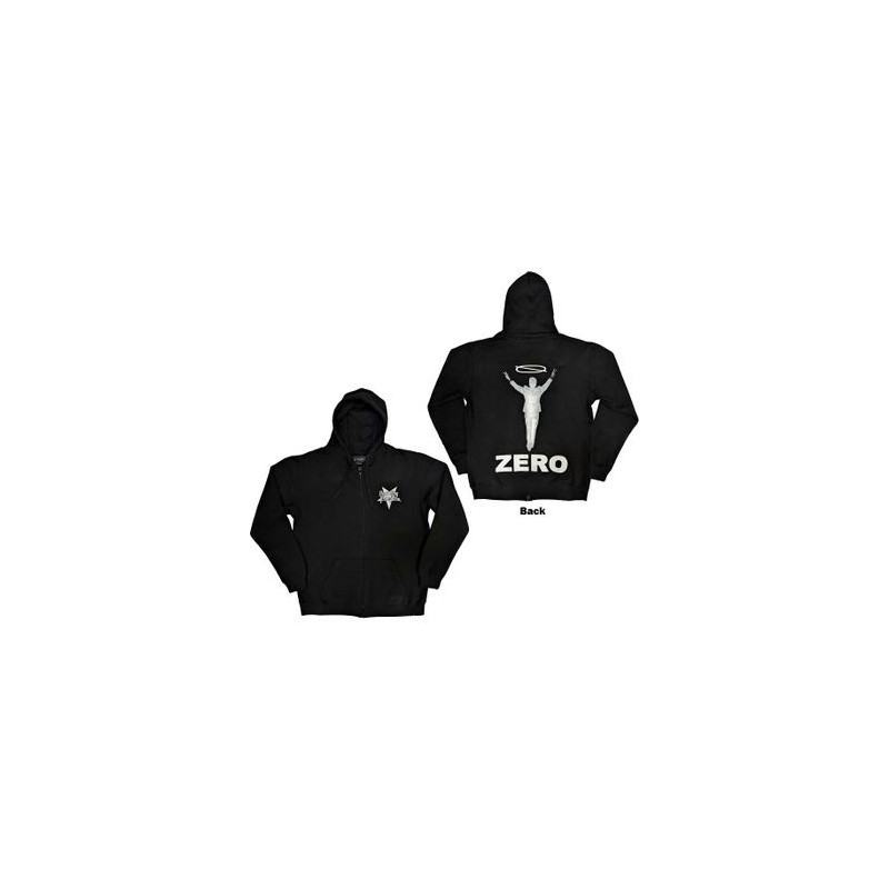 SMASHING PUMPKINS - THE ZIPPED HOODIE  XX-LARGE UNISEX BLACK  ZERO HALO