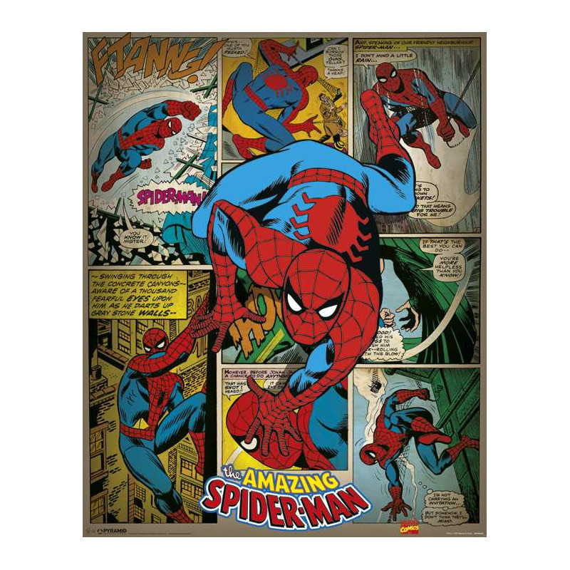 MARVEL: PYRAMID - SPIDER-MAN - RETRO (POSTER MINI 40X50 CM)