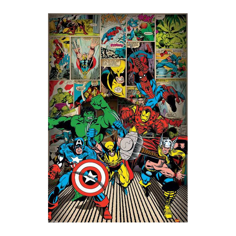 MARVEL: PYRAMID - HERE COME THE HEROES (POSTER MAXI 61X91,5 CM)