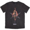 BRING ME THE HORIZON UNISEX:FLAME HEX & TEXT LOGO (WASH COLLECTION)